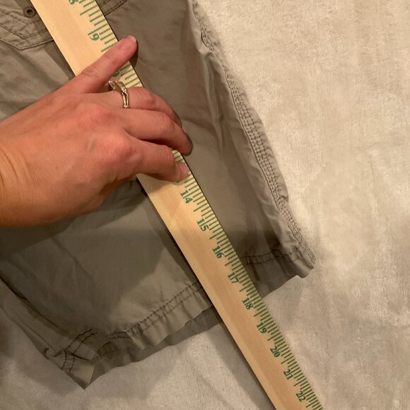 Calvin Klein Drawstring Elastic Drawstring Waist Khaki Shorts Size Womens Small - Picture 7 of 7